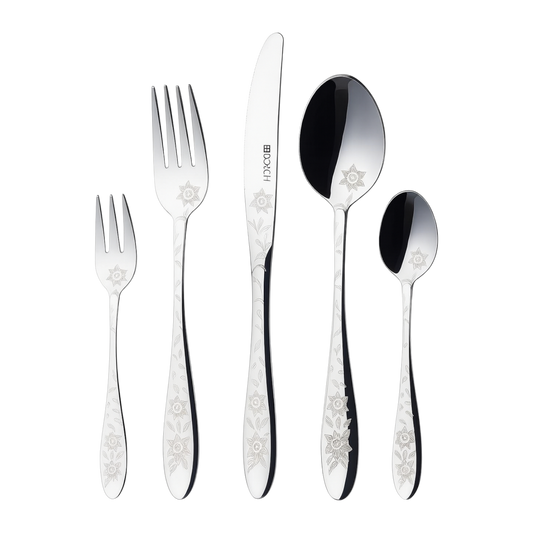 Dorsch Rose Cutlery Set – 72 Pieces – Elegant Floral Dining Collection