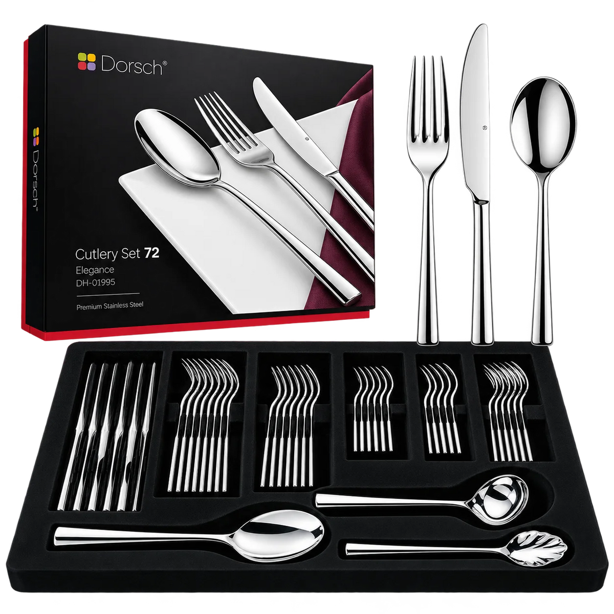 Dorsch Elegance Cutlery Set – 72 Pieces – Model DH-01995