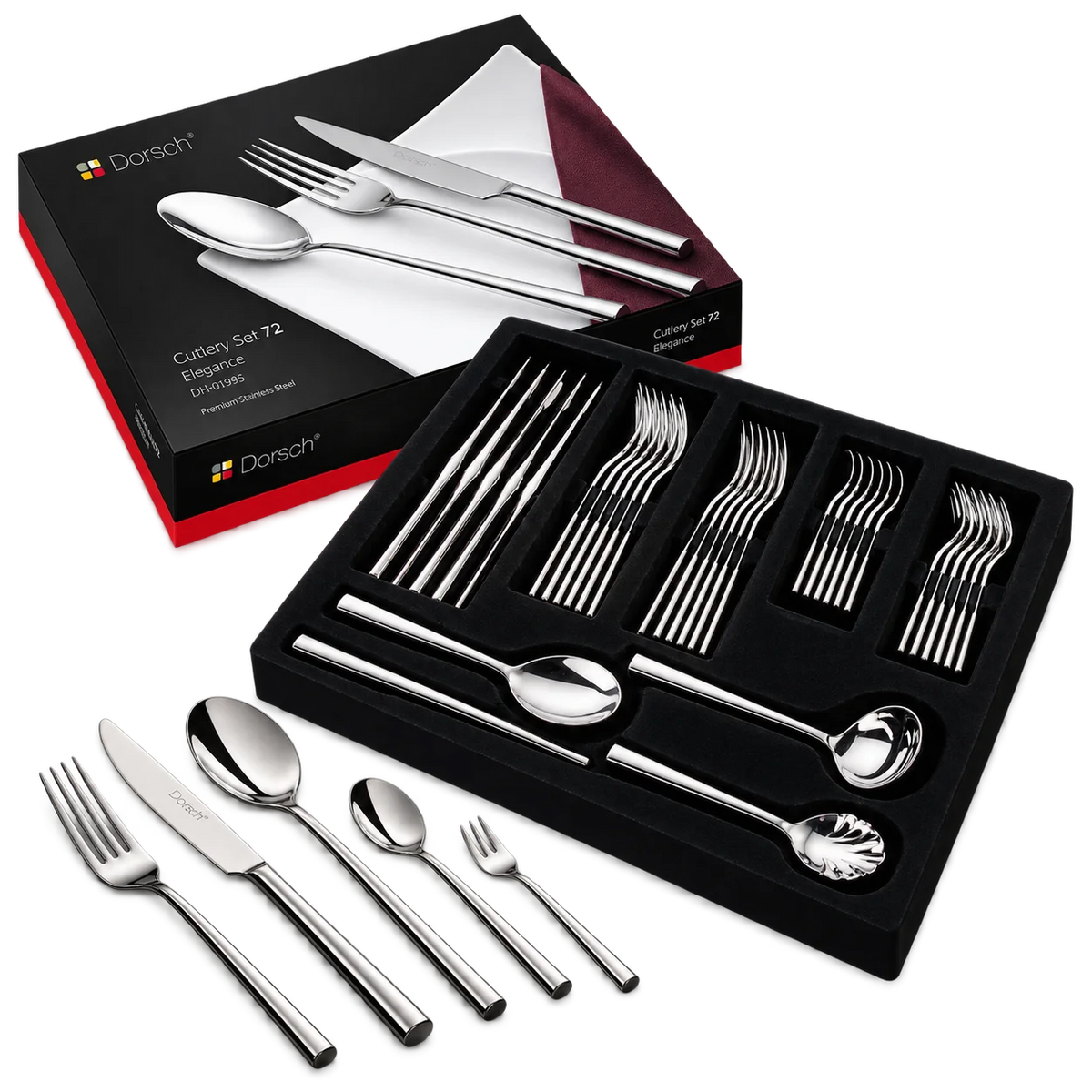 Dorsch Elegance Cutlery Set – 72 Pieces – Model DH-01995