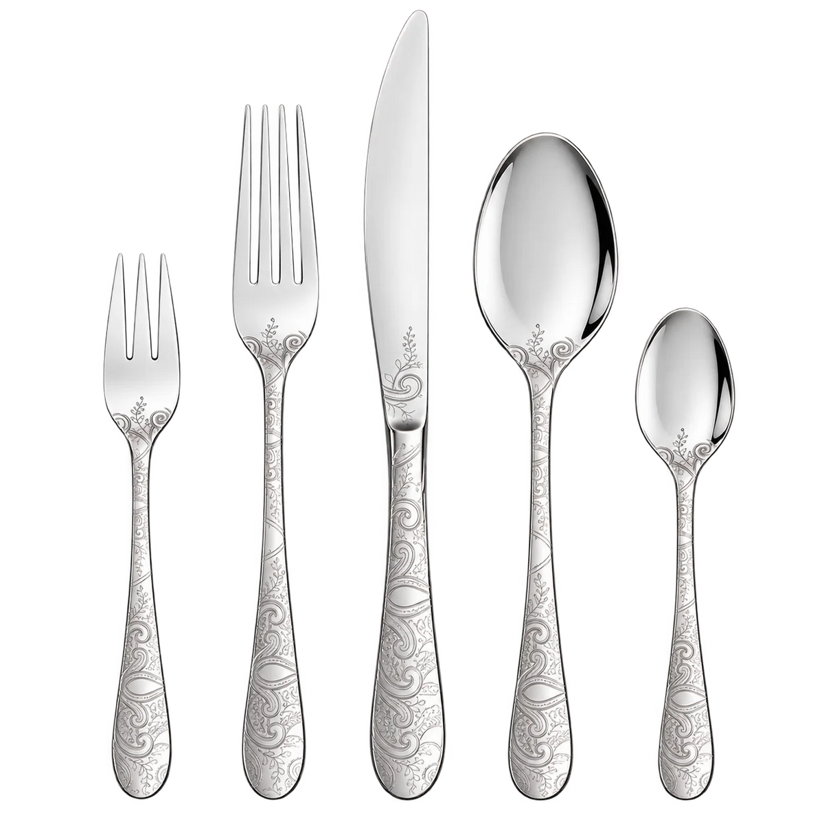 Dorsch Lavanda Elegant Engraved Cutlery Set 72 pcs