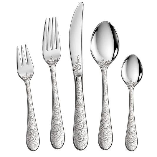 Dorsch Lavanda Elegant Engraved Cutlery Set 72 pcs