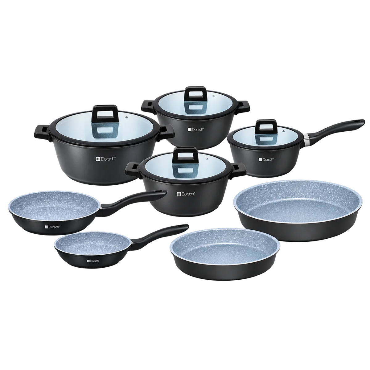 Dorsch Lifetime Cookware Set - 8 Pcs