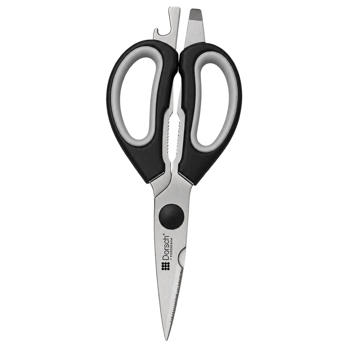 Dorsch Premium Multi-Purpose Kitchen Scissors – Stainless Steel, Soft Grip Handles