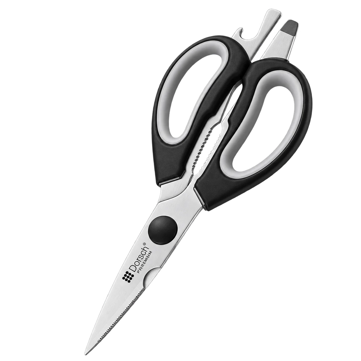 Dorsch Premium Multi-Purpose Kitchen Scissors – Stainless Steel, Soft Grip Handles