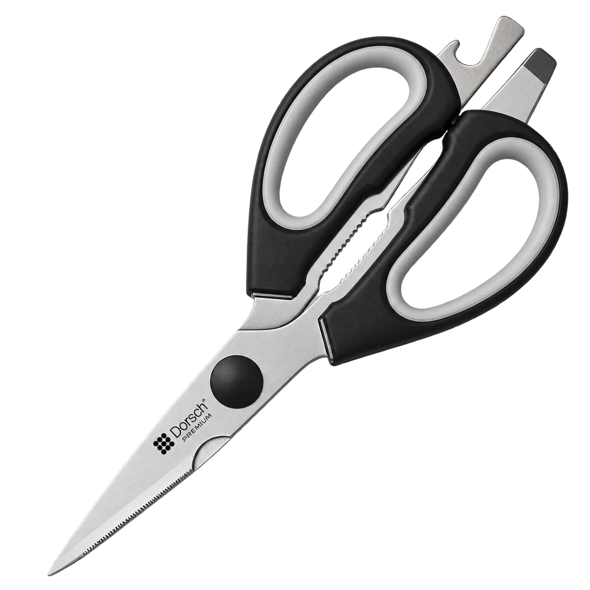 Dorsch Premium Multi-Purpose Kitchen Scissors – Stainless Steel, Soft Grip Handles