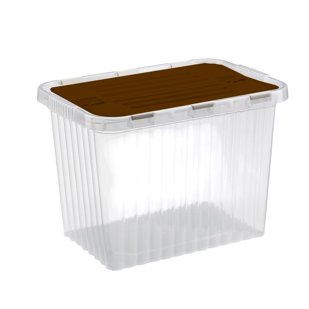 Dunya Split Lid Box Brown - 16L