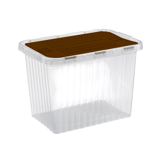 Dunya Split Lid Box Brown - 16L