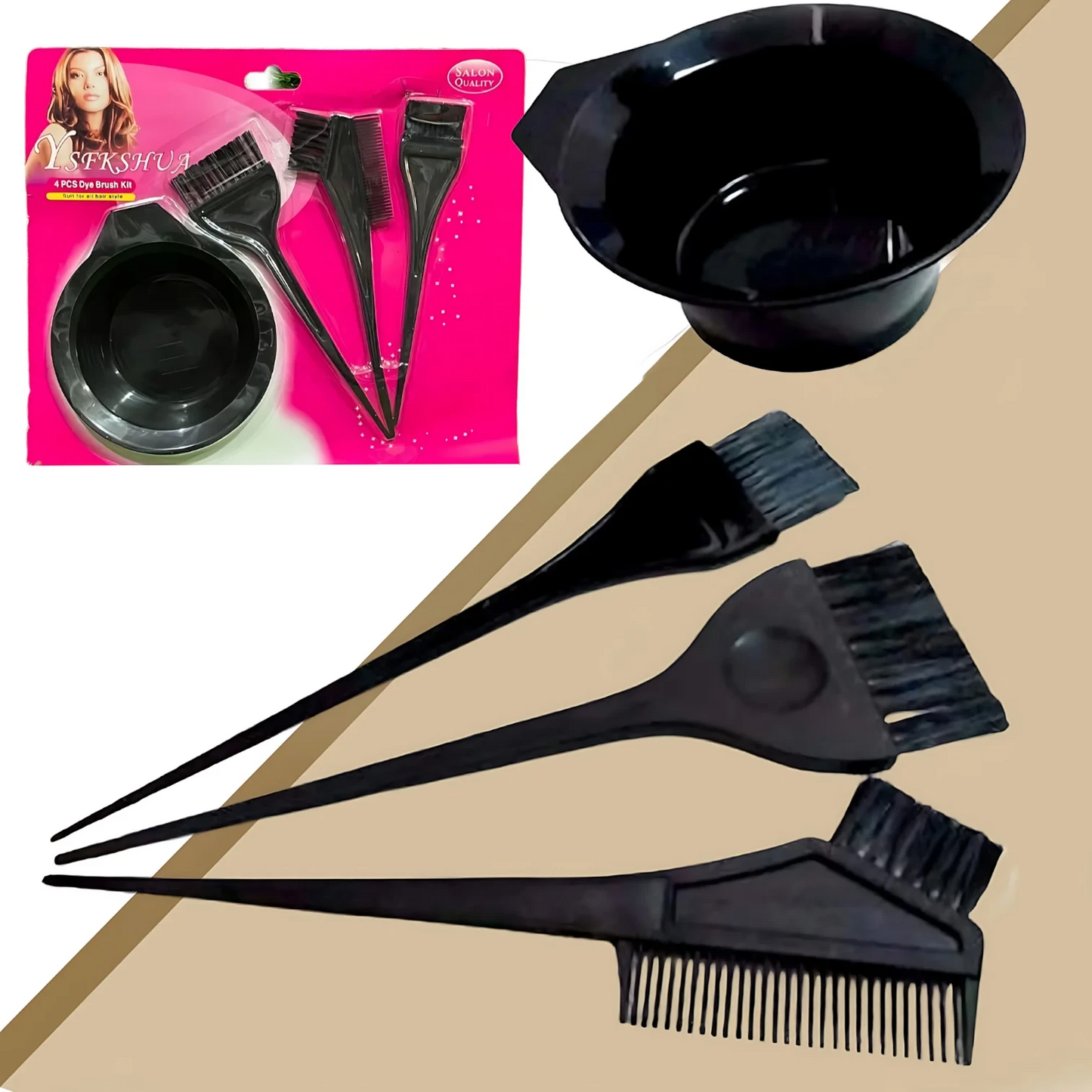 Dye Brush Kit - 4 Pcs