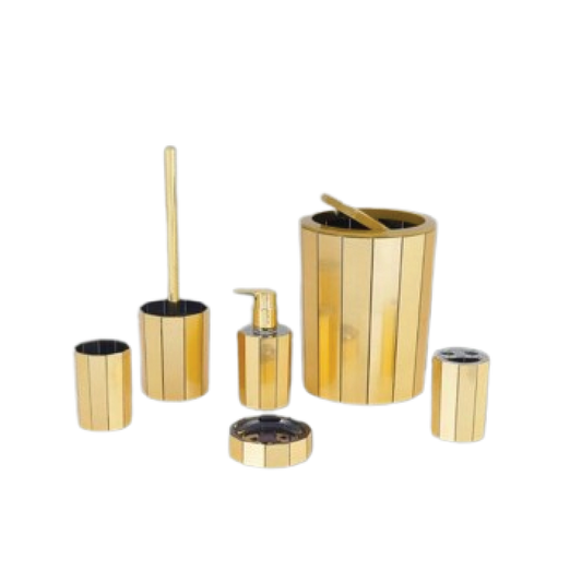 Momaz Bathroom Set Gold - 5 Pcs