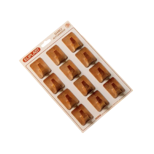 Eliplast Wooden Hook Set - 12 Pcs