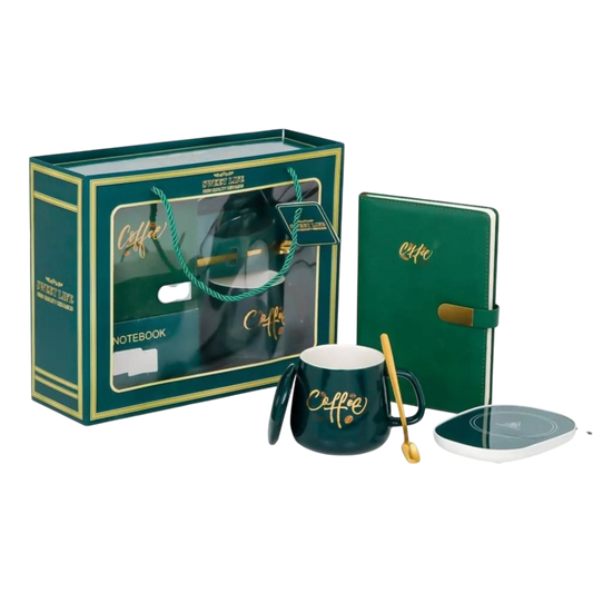 Green Ceramic Coffee Cup Gift Set