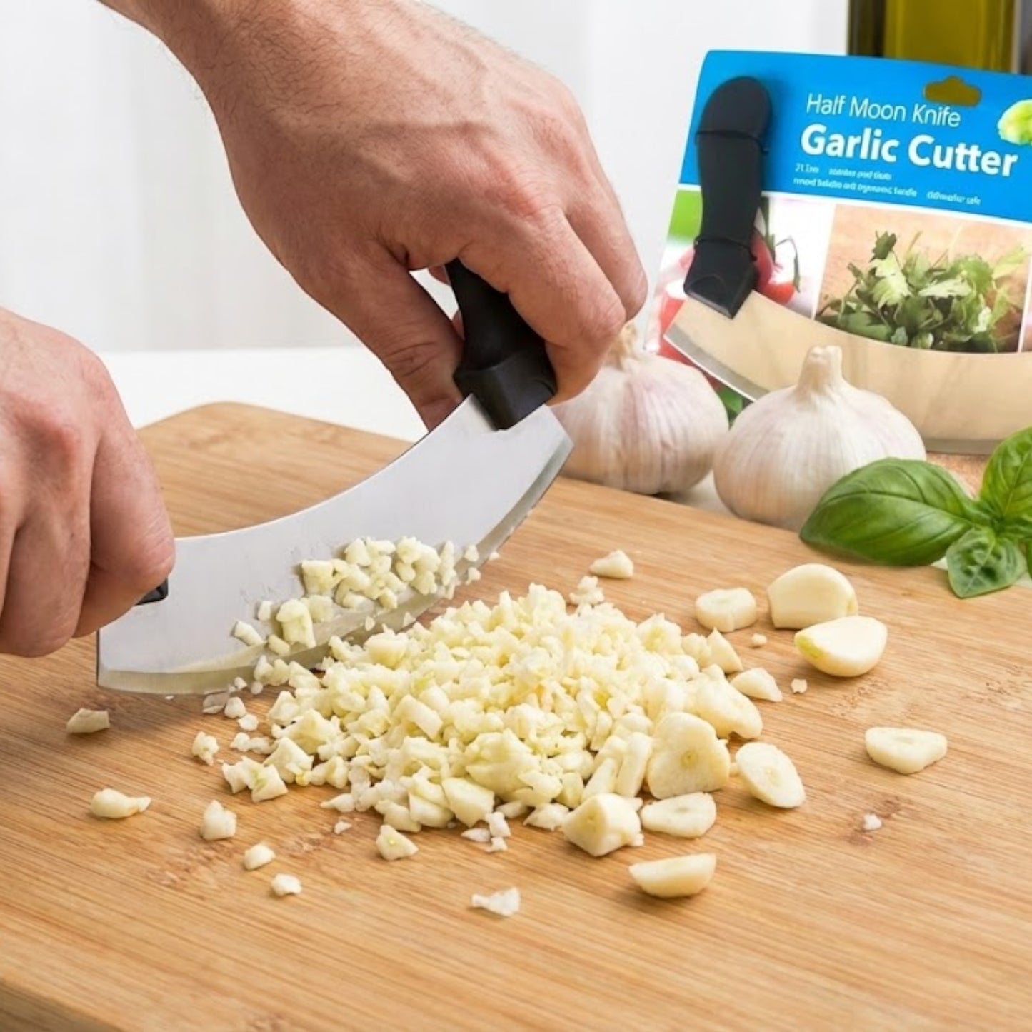 Half Moon Knife Garlic Cutter