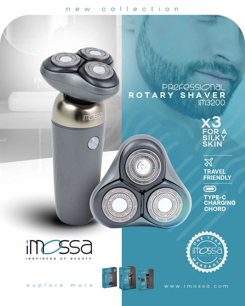 IMOSSA Rotary Shaver
