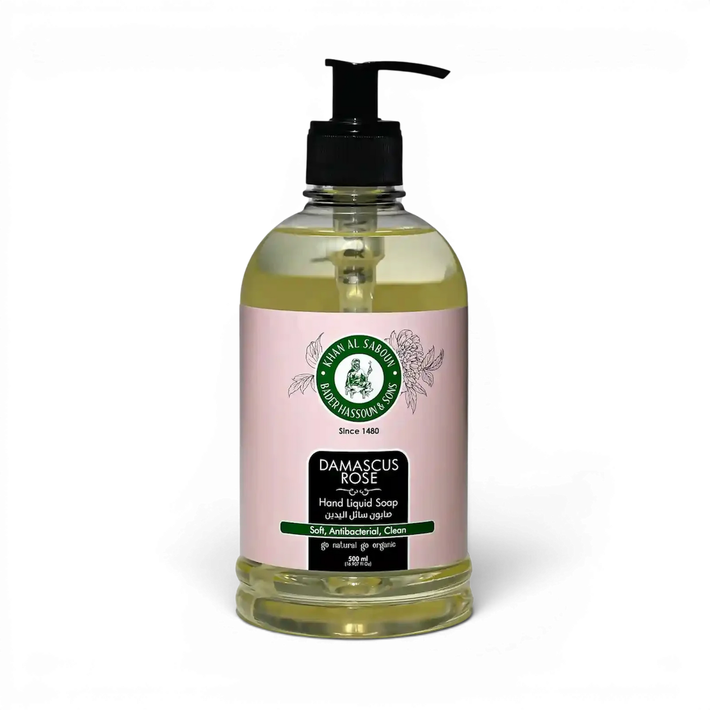 Khan Al Saboun Damascus Rose Hand Liquid Soap – 500ml