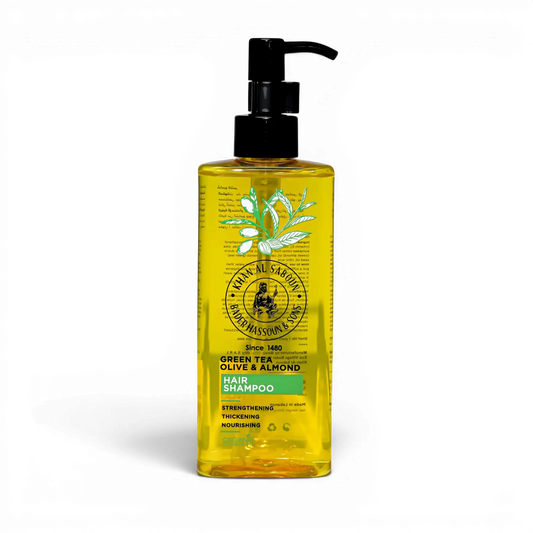 Khan Al Saboun Green Tea Olive & Almond Hair Shampoo – 500ml