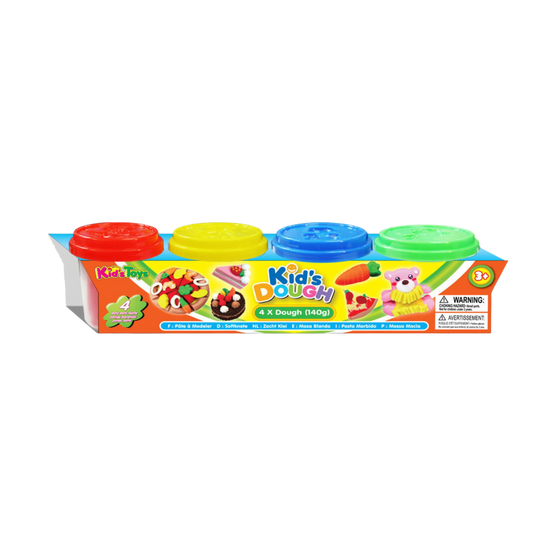 Kid's Dough Set - 4 Colors - 50g Each