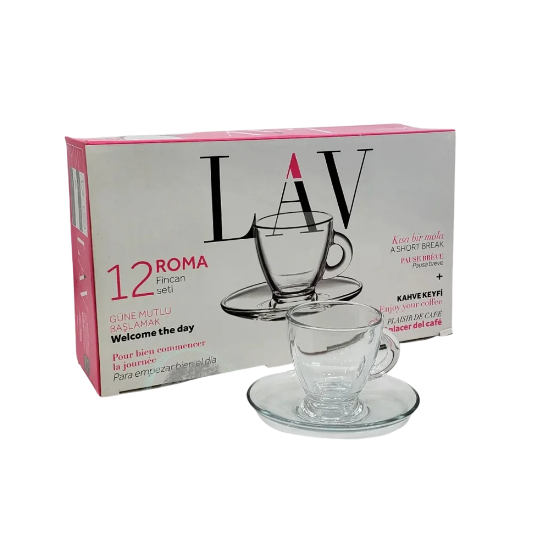 LAV Roma Coffee Cup Set - 12 Pcs