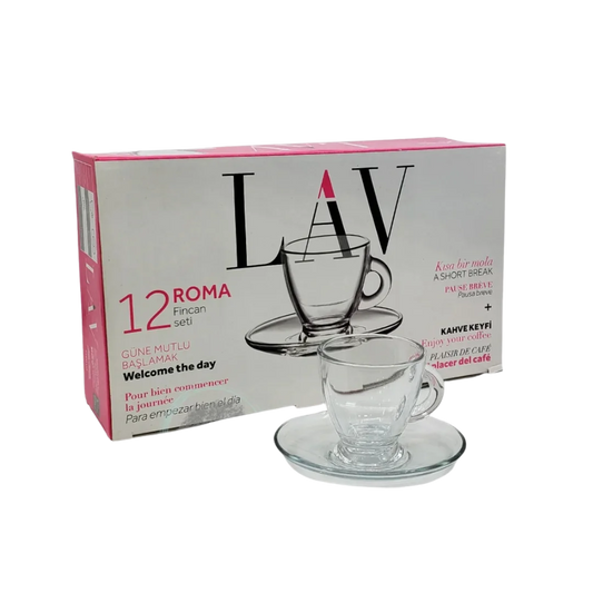 LAV Roma Coffee Cup Set - 12 Pcs