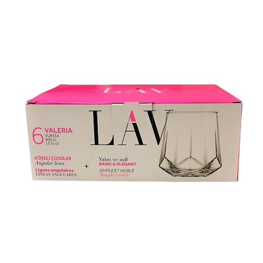 LAV Valeria Glass Set - 6 Pcs