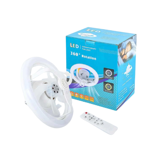 LED Aromatherapy Fan Light With 360 Degree Rotation