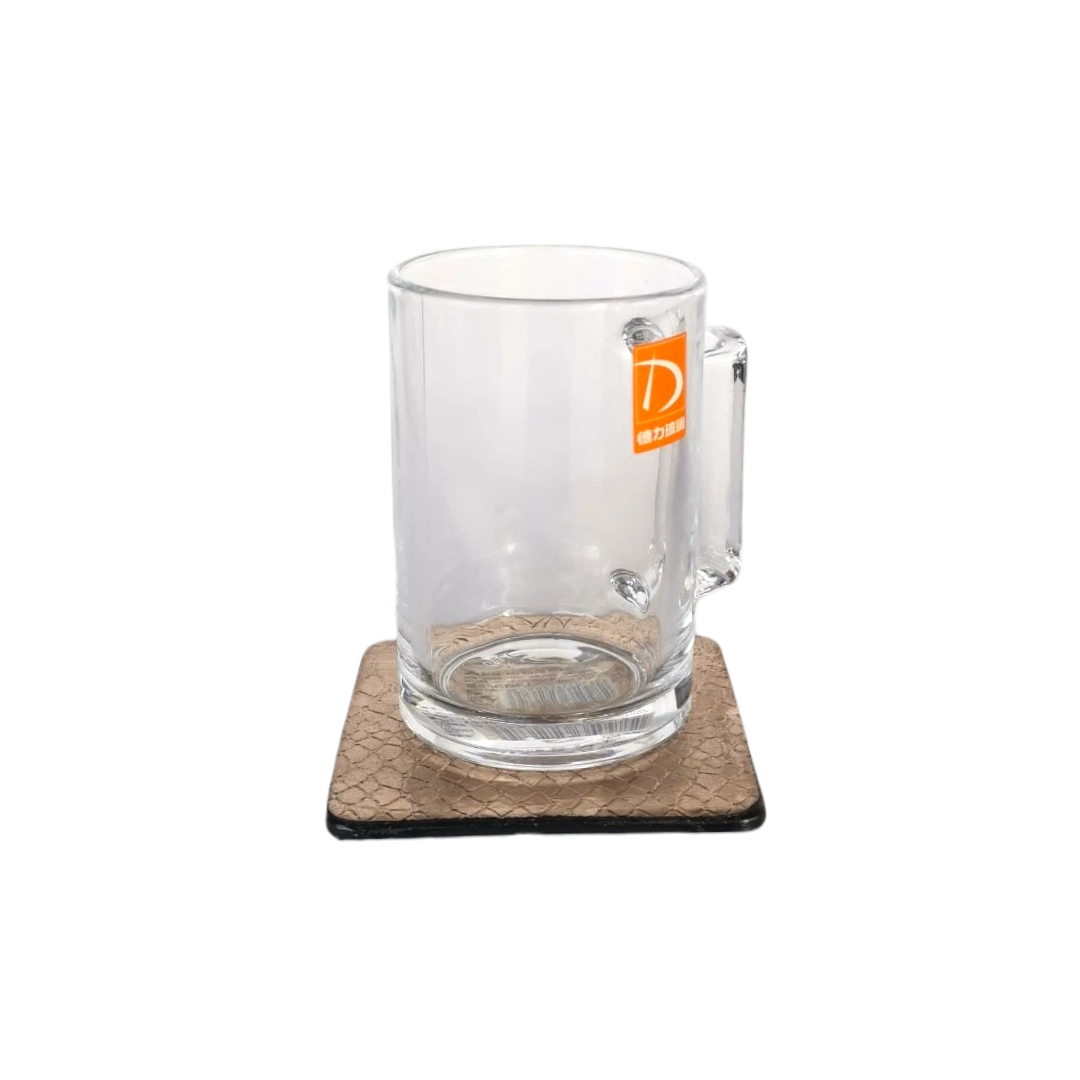 Leather Coaster Set With Holder - 4 Colors - 6 Pcs/Set