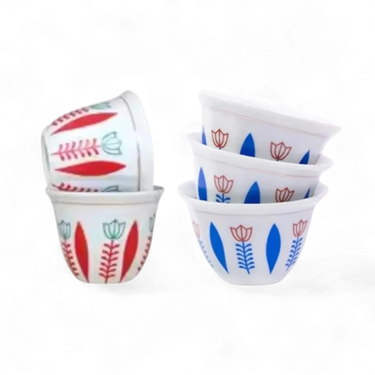 Lebanese Traditional Coffee Cups - Set of 12 Pcs