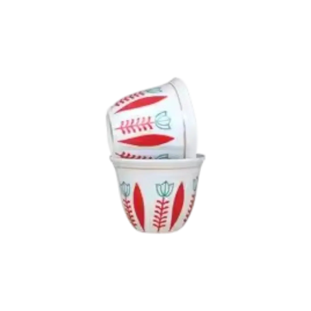 Lebanese Traditional Coffee Cups - Set of 12 Pcs