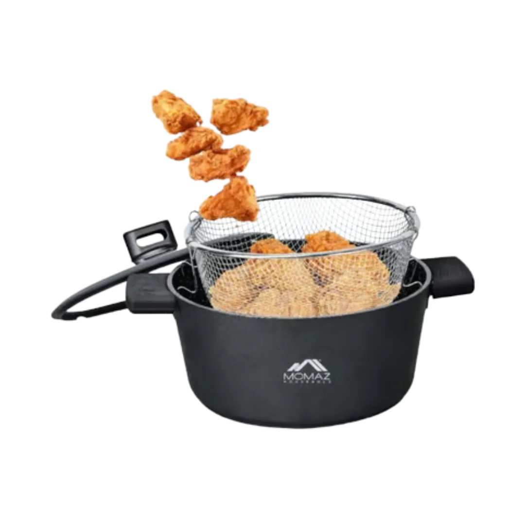 Momaz Berlin Cast Aluminum Deep Fryer - 26 Cm