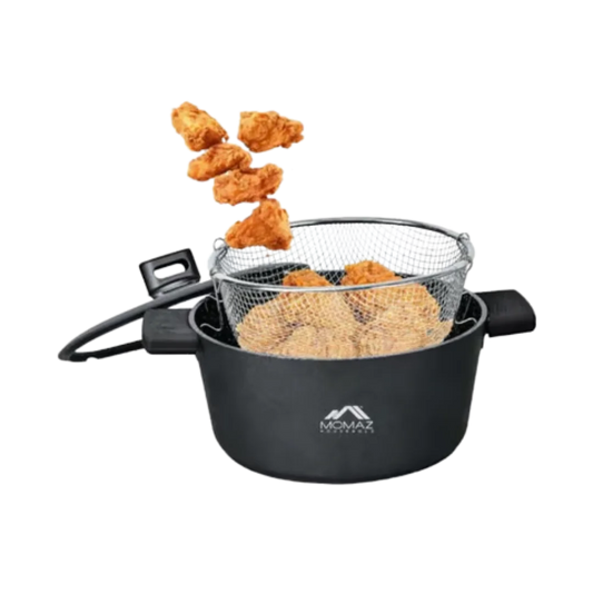 Momaz Berlin Cast Aluminum Deep Fryer - 26 Cm
