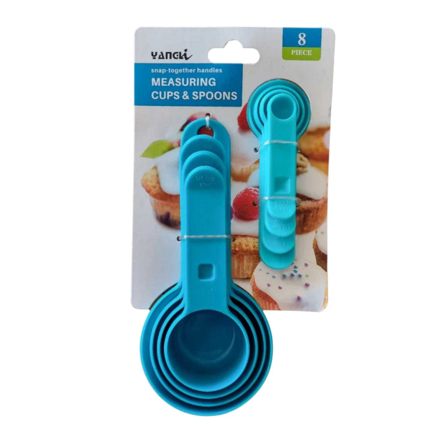Measuring Cups And Spoons - 8 Pcs