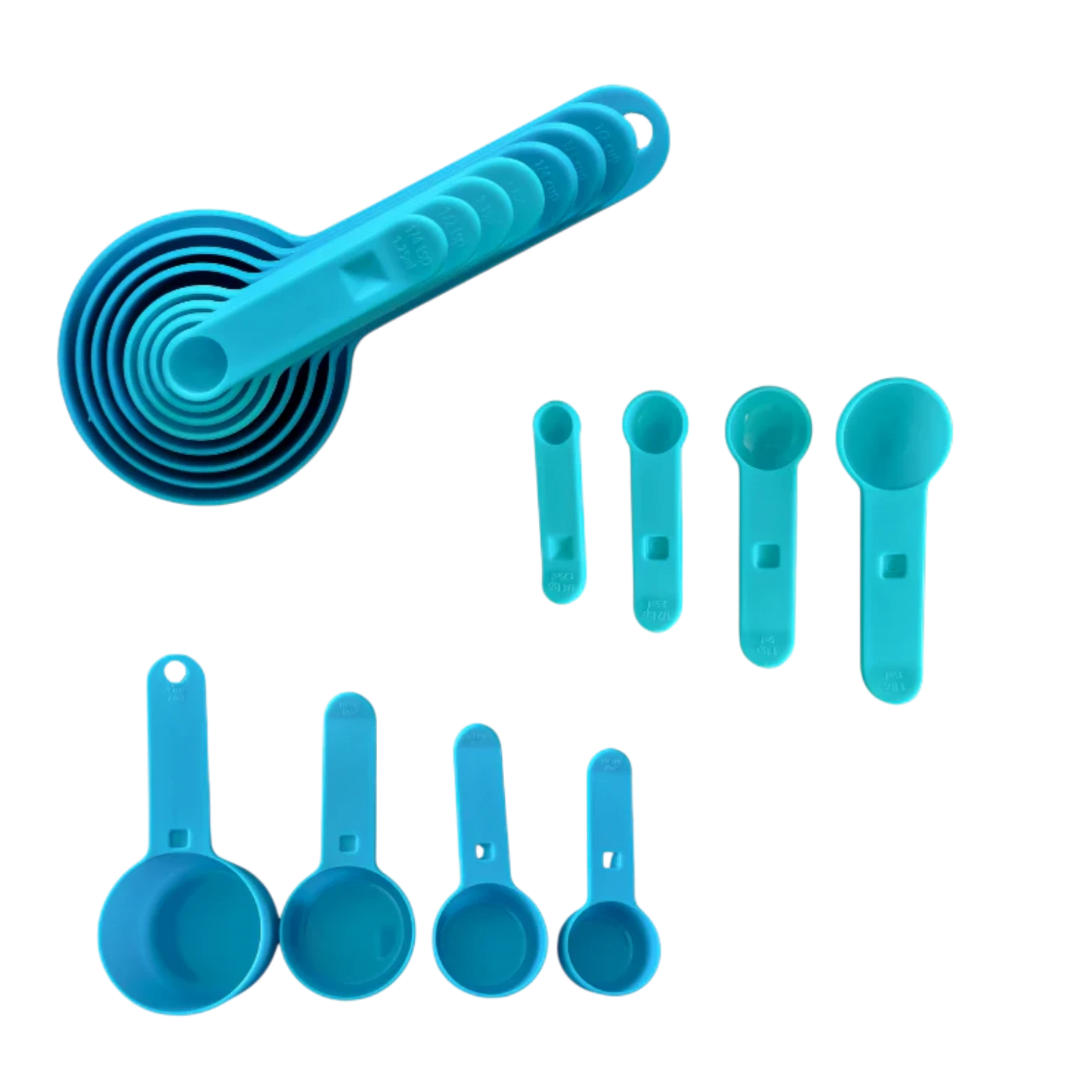 Measuring Cups And Spoons - 8 Pcs