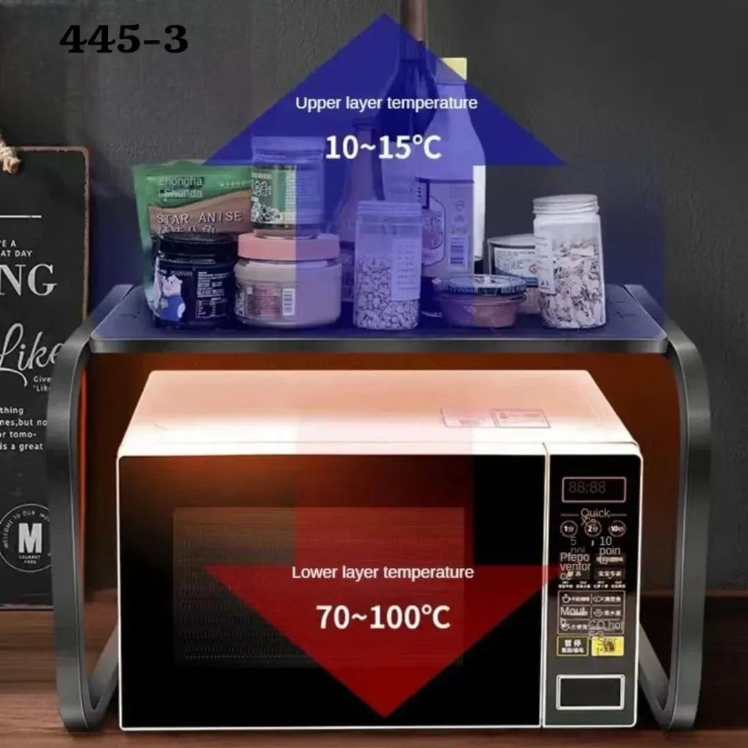 Momaz Microwave Oven Rack - Black