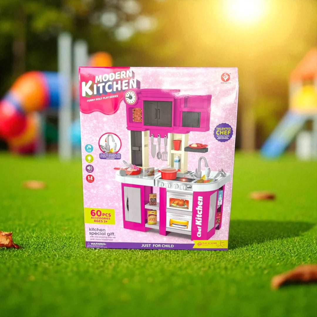 Modern Kitchen Funny Role Play Series - 60Pcs