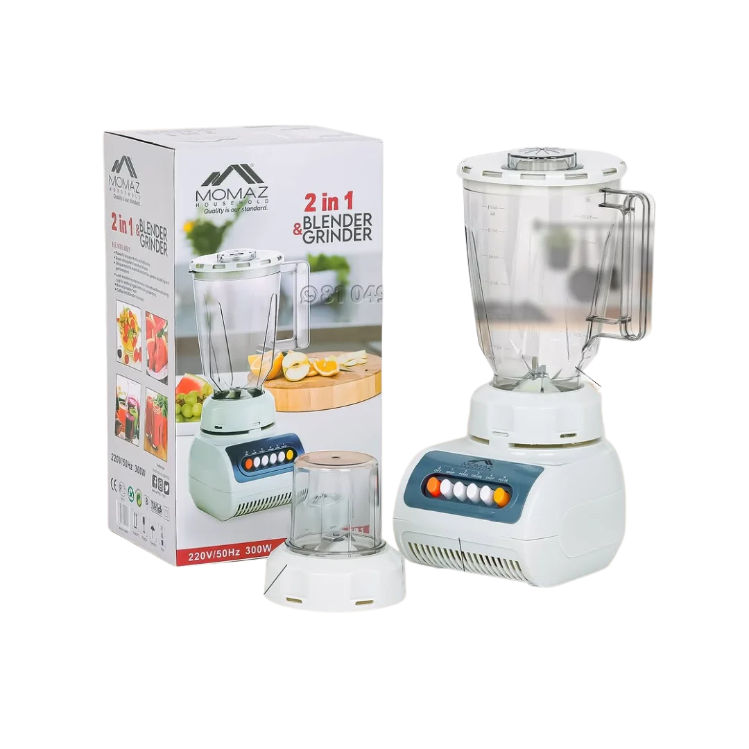 Momaz 2 in 1 Blender And Grinder - 300W