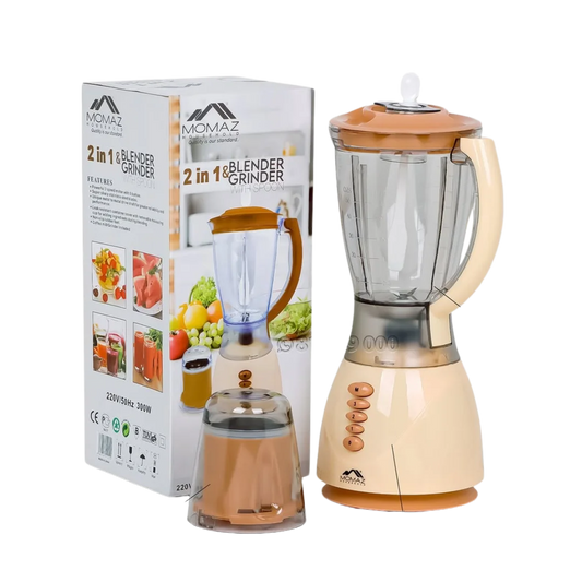 Momaz 2 in 1 Blender & Grinder with Spoon - 300W