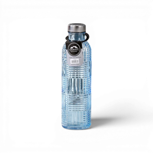 Momaz Household Glass Drink Bottle LZZ156 1000ml - Light Blue