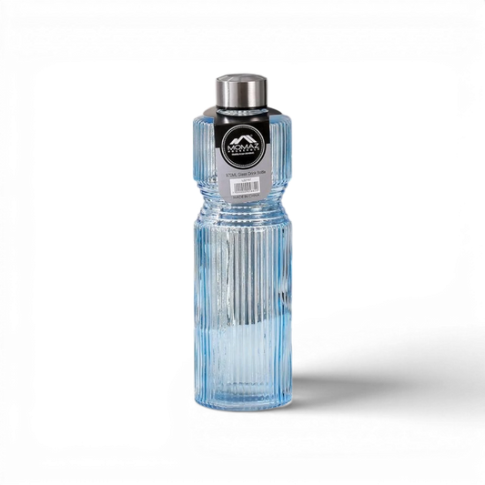 Momaz Household Glass Drink Bottle LZZ157 970ml - Light Blue