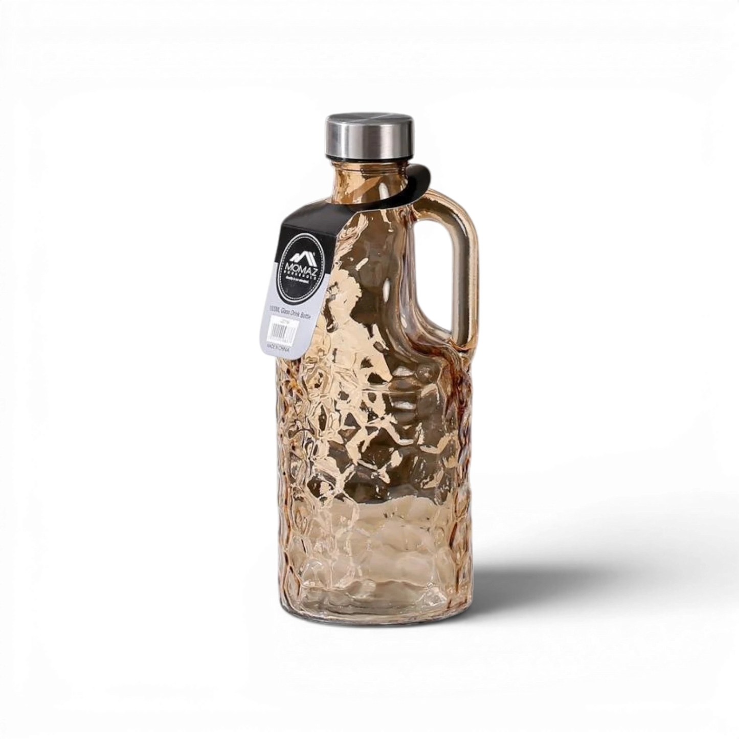 Momaz Household Glass Drink Bottle LZZ158 1000ml - Honey Brown