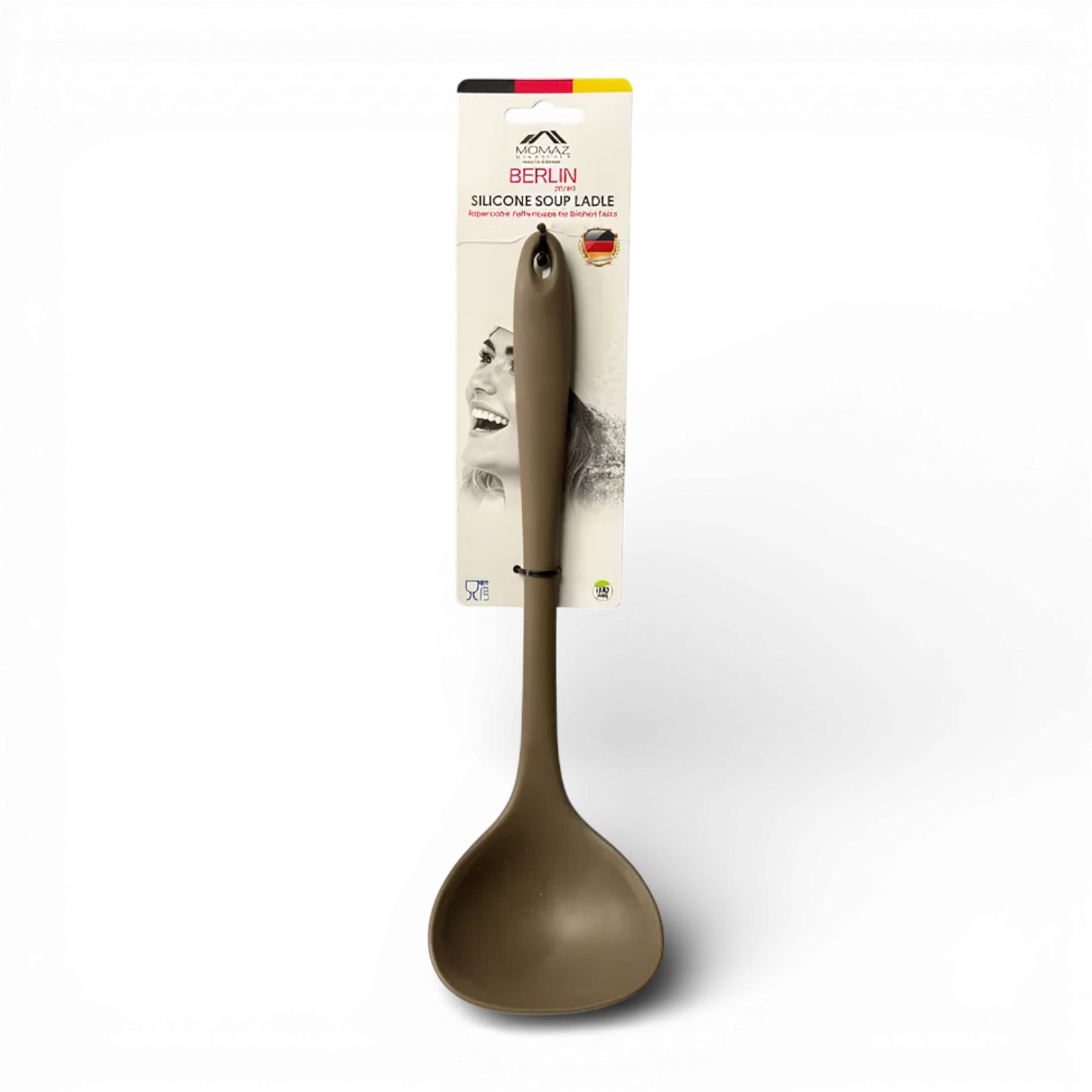 Momaz Household Silicone Soup Ladle - Beige
