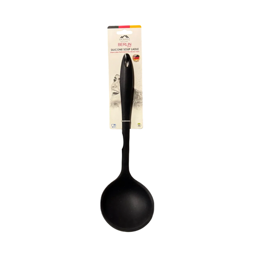 Momaz Household Silicone Soup Ladle - Black