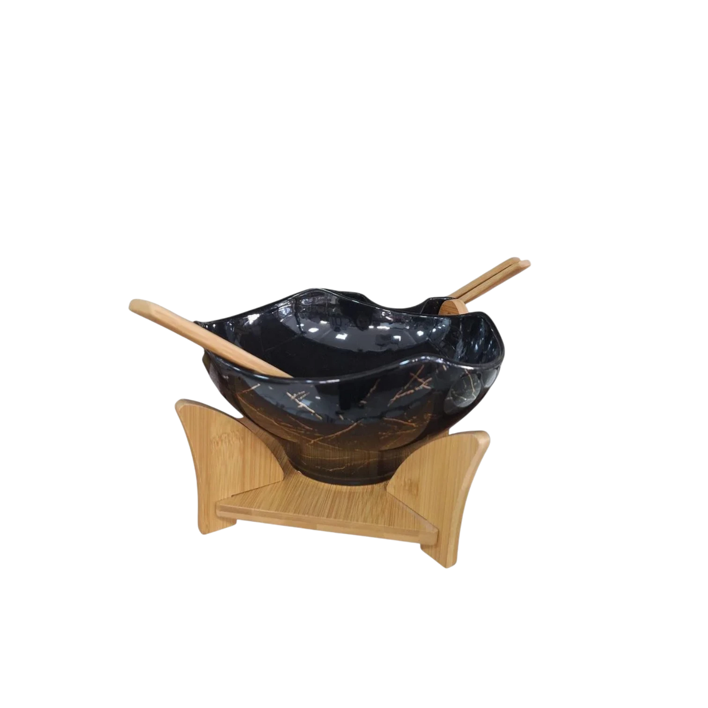 Momaz Salad Bowl With Bambo Base