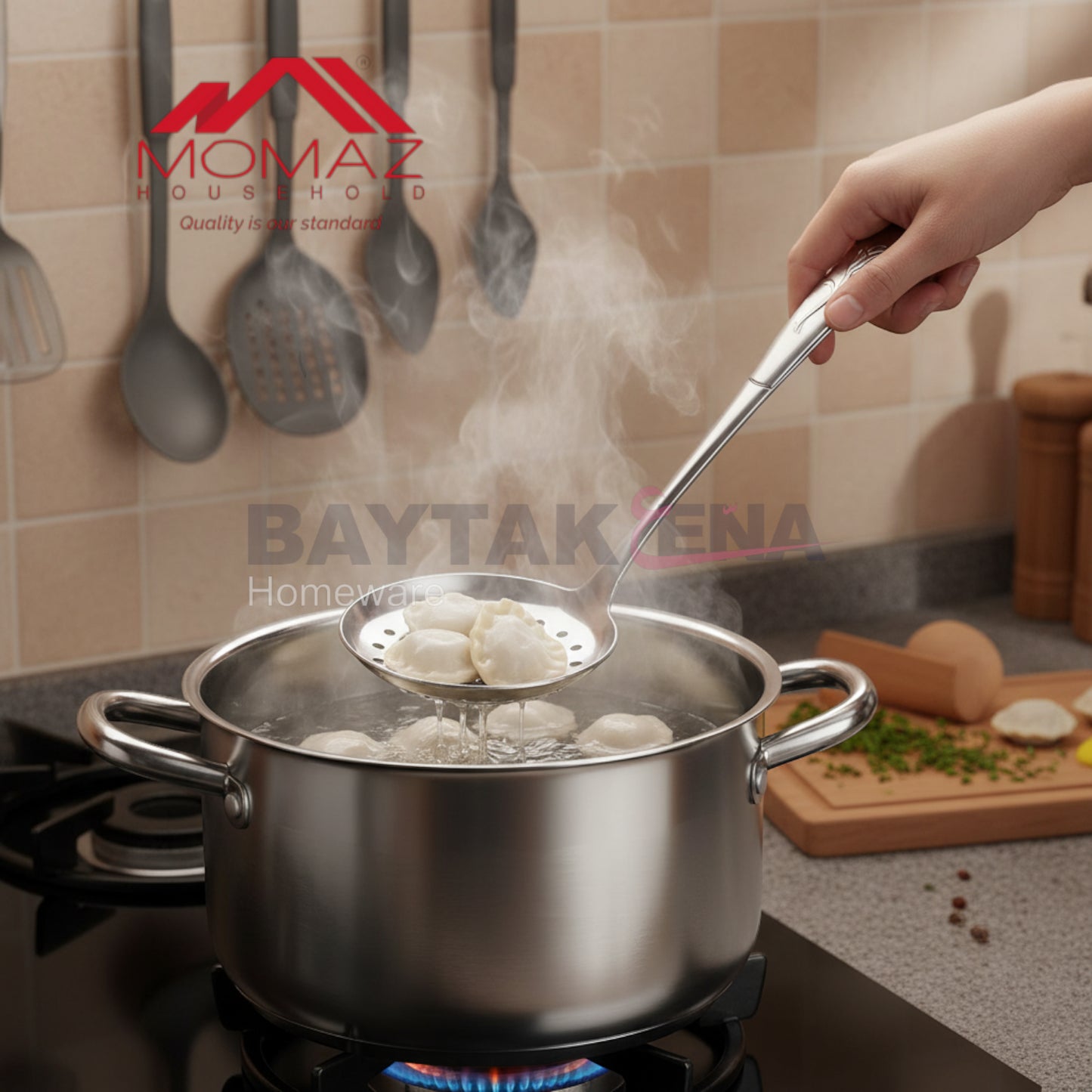 Momaz Stainless Steel Slotted Spoon