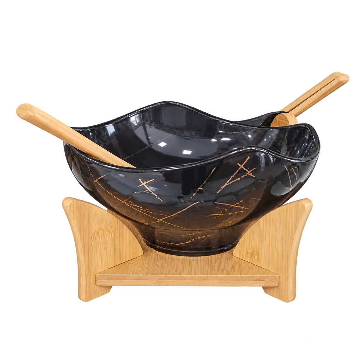 Momaz Salad Bowl With Bambo Base