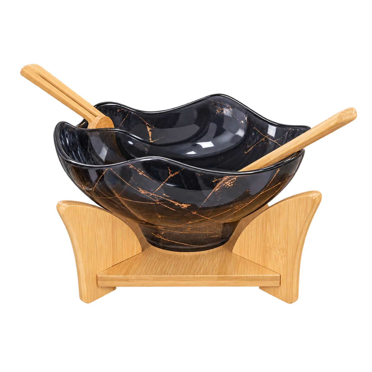 Momaz Salad Bowl With Bambo Base
