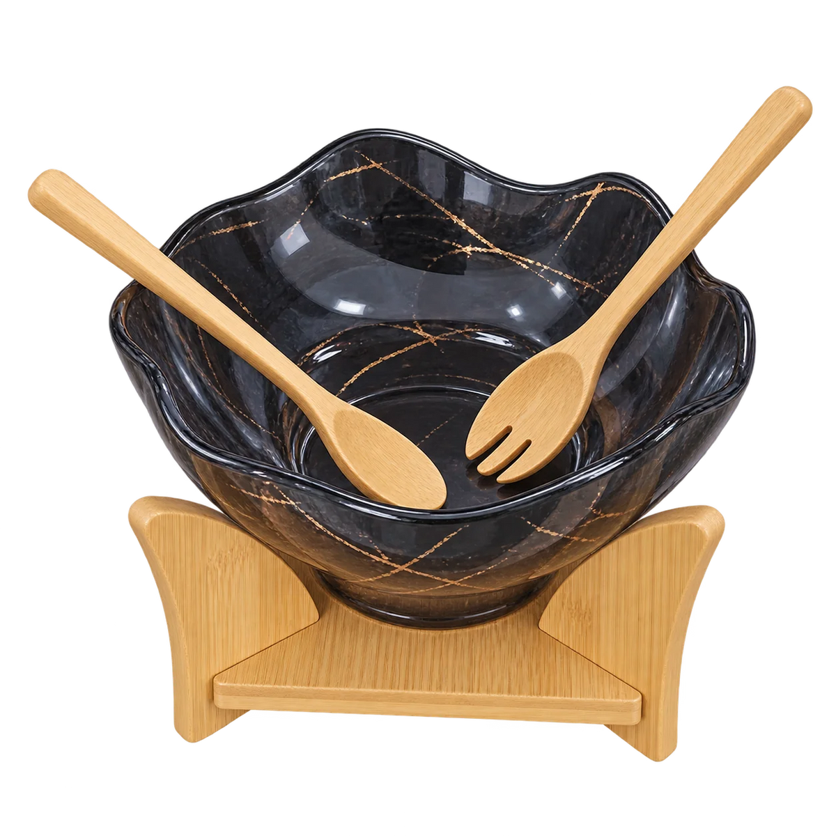 Momaz Salad Bowl With Bambo Base