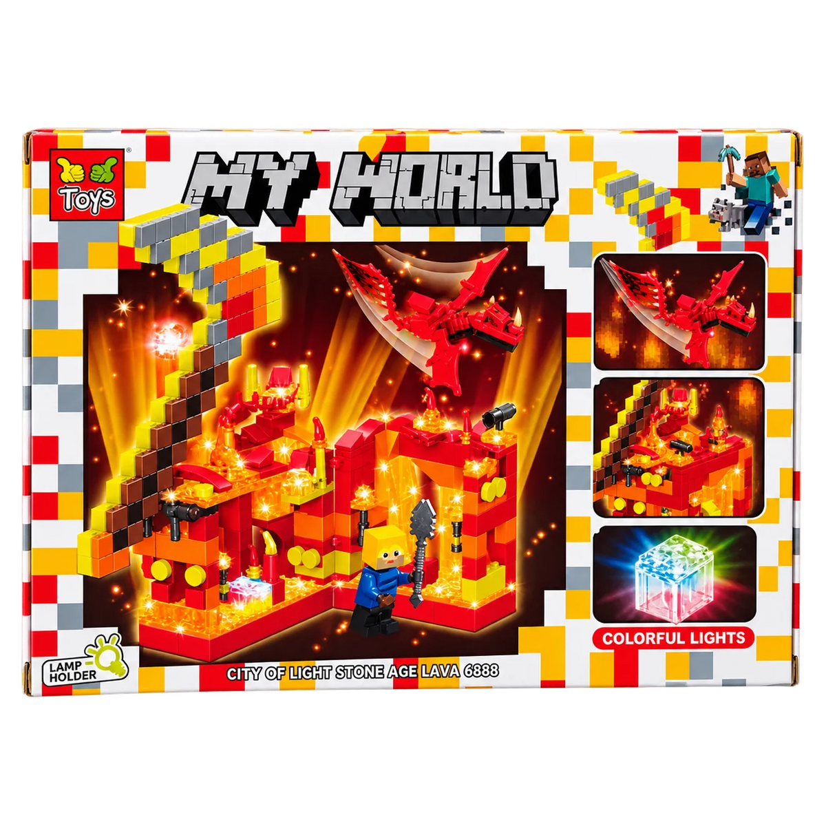 My World Lava Adventure Building Set