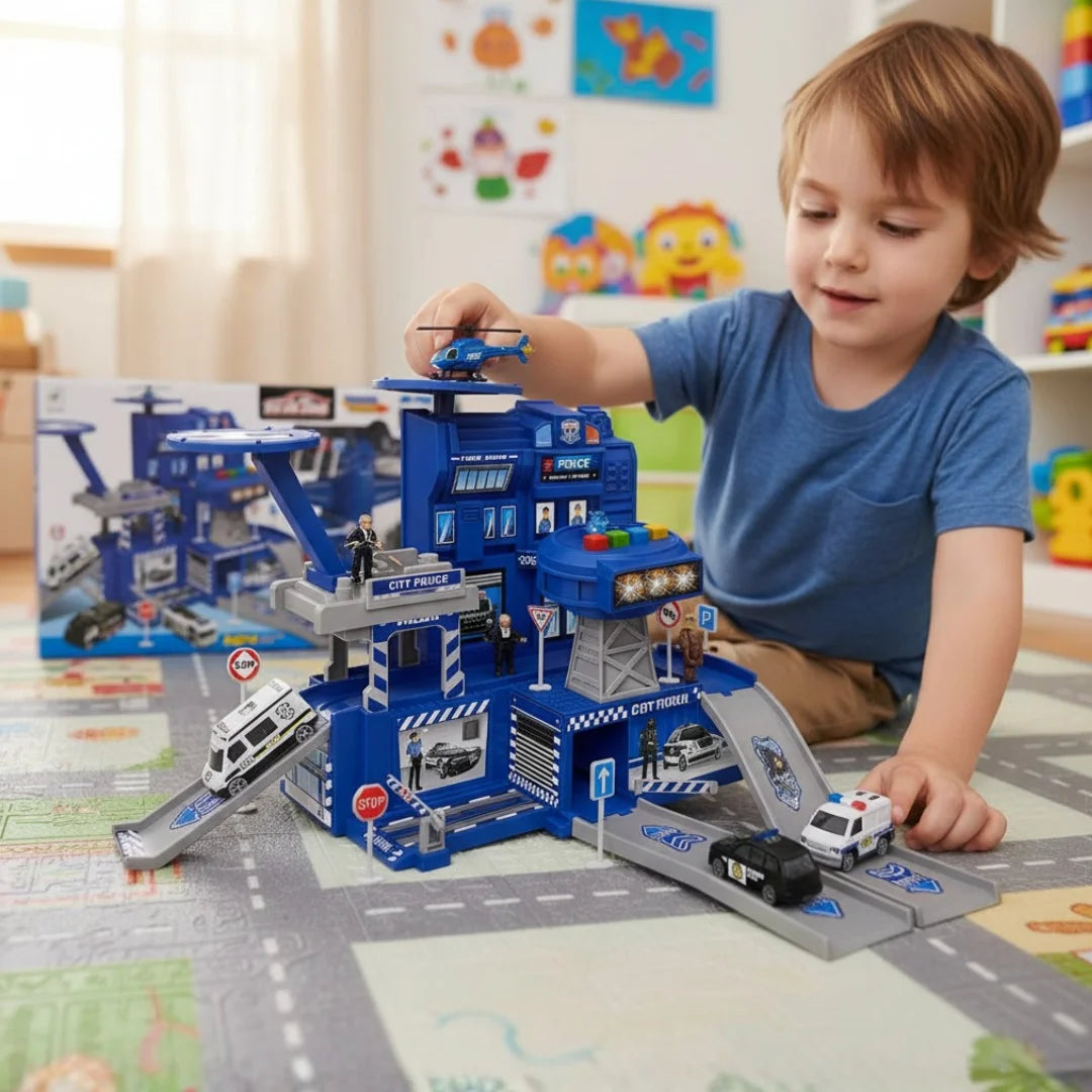 Police Station Playset – 29 Pcs