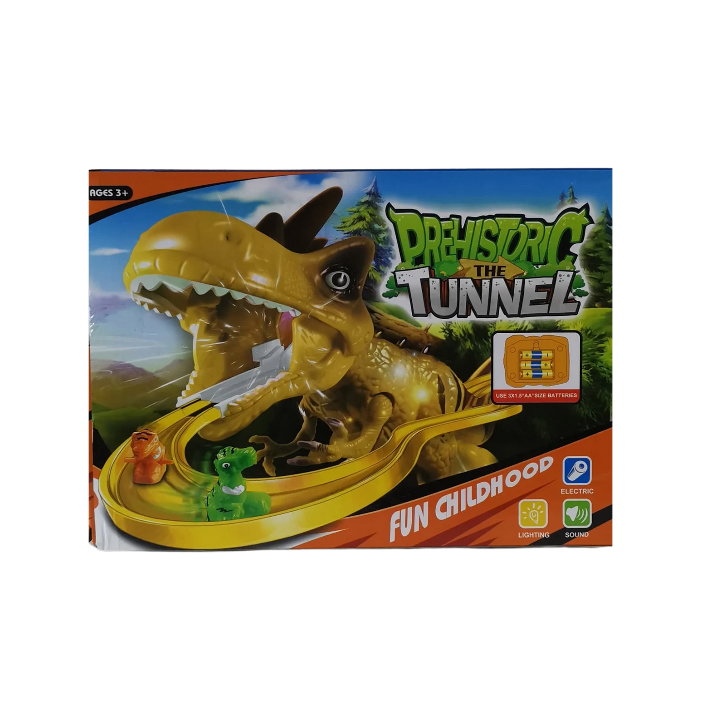 Prehistoric Dinosaur Tunnel Playset