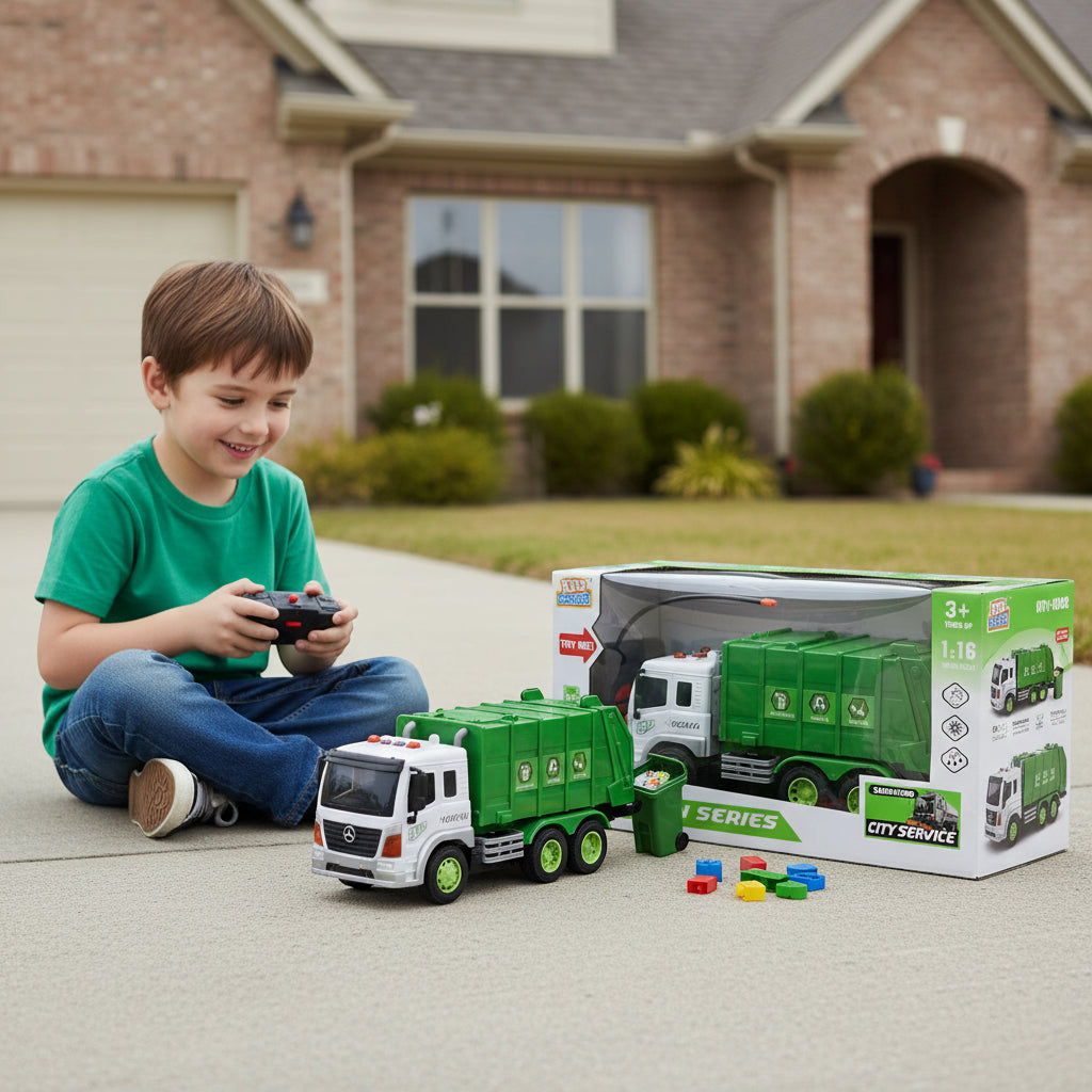 Remote Control Sanitation Truck Toy