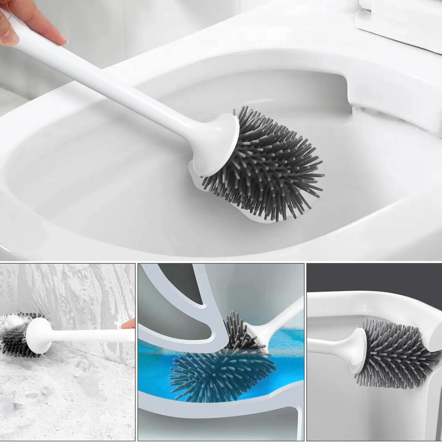 Siliwax Toilet Brush with Holder